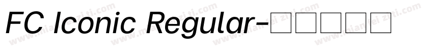 FC Iconic Regular字体转换